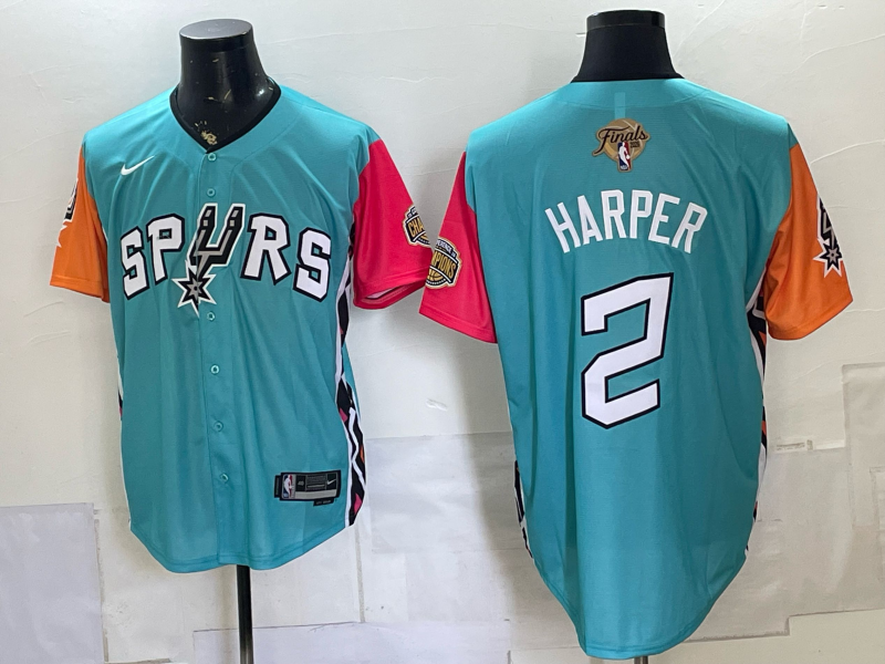 Men San Antonio Spurs #2 Harper green Nike 2026 NBA Jersey 0701->san antonio spurs->NBA Jersey